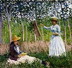 In The Woods At Giverny by Claude Monet